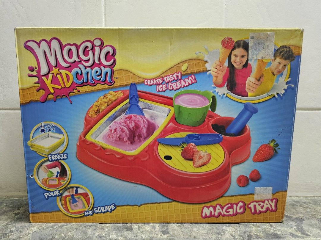 Magic Kidchen Ice Cream Maker Set (Category: Cookware & Accessories) located in Quezon City. Submitted by charliebrown_olx (Listing ID 1345741959, Image 1). Description: Condition: Mint on Non-Mint Box TERMS & CONDITIONS: 1. C.O.D. Can meet buyers at - Del Monte Ave, Q.C. - Mla Memorial Park Sucat - Weekends 2. Shipping c/o buyer. 3. Prices are Final. 4. Respect the Ad. TFL! (kitchen, baking, cooking, culinary).