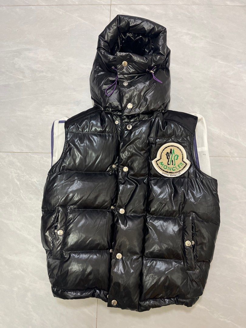 Moncler x palm angels down vest Carousell