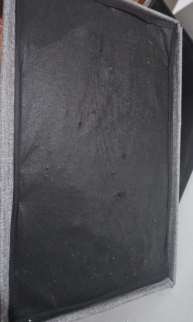 Ottoman Storage box (read description) (Category: Storage Boxes & Baskets) located in Quezon City. Submitted by louievilla (Listing ID 1345767224, Image 3). Description: 60x36 cm actual photos posted no issue on the body cover issue: bloated carton, stapled corners (need replacement if you're going to sit on it) payment: gcash/bank delivery: same day delivery (📍Maries Village, Quezon City), direct j&t.