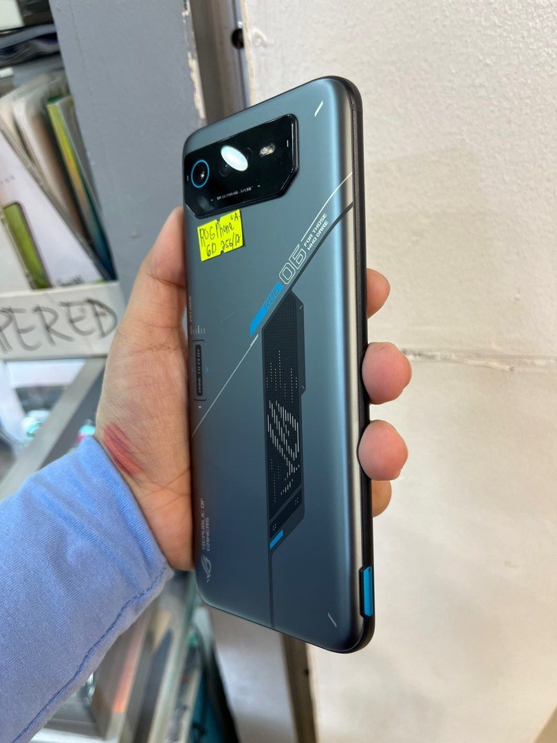ROG Phone 6D 256/12gb Global FU (Category: Android Others) located in San Juan City. Submitted by javedsgadgetshop (Listing ID 1345732753, Image 3). Description: INSTALLMENT OPTIONS : SPAY LATER / GGIVES / CREDIT CARD & BILLEASE! WE BUY AND SELL SO PWEDE MAGBINTA OR SWAP ! Quick Specs : ROG Phone 6D •256/12gb •NTC Variant •Good batt health •Factory Unlock •100% Smoothness •No hidden issue | No Repaired •100% Authentic | Not Refurbished •w/ OEM Ch