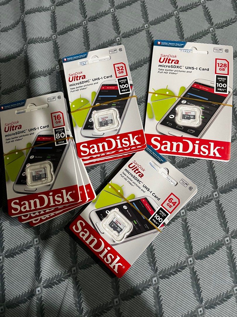 Sandisk micro sd card memory card (Category: Memory & SD Cards) located in Paranaque City. Submitted by captainthanos01 (Listing ID 1345833640, Image 1). Description: Brand new Sandisk memory card Original 16,32,64,128 gb available .