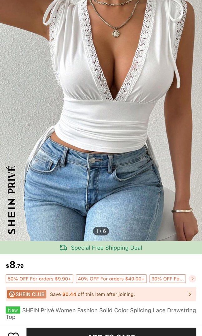 SHEIN White Summer Tank Top (Backless) (Category: Blouses) located in Caloocan City. Submitted by cskhaela (Listing ID 1345896075, Image 1). Description: model’s h&w: height: 5’3 weight: 45 kg best fit sa medium to large body frame + malaki hinaharap - never worn, now lang nung nag fit - medyo loose sa akin as u can see (i am an xs/small body) bought by my friend na U.S. based kaya naka dollars yung price GET 2+ MORE PRODUCTS ON MY LISTING FREE D