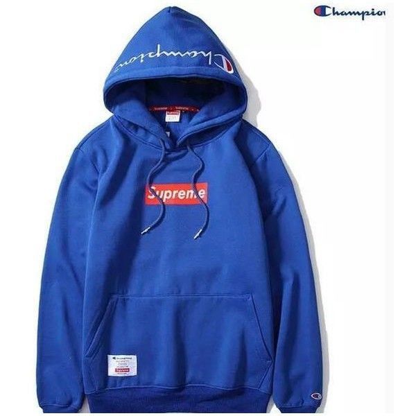 Supreme X champion hoodie Men s Fashion Activewear on Carousell