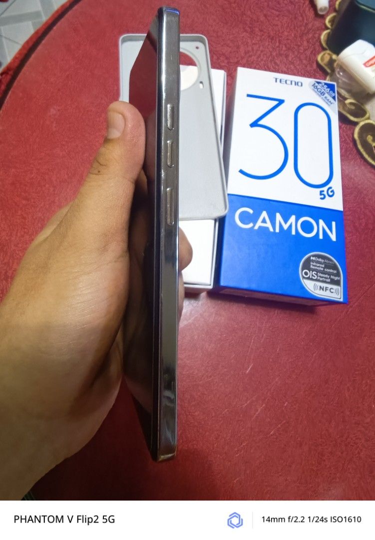 Tecno Camon 30 5g (Category: Android Others) located in Bacoor. Submitted by bautistajayceef (Listing ID 1345831996, Image 2). Description: For sale Tecno Camon 30 5g Php. 9,500 In very good condition Used only 4 months Complete package All specs at the last pic.