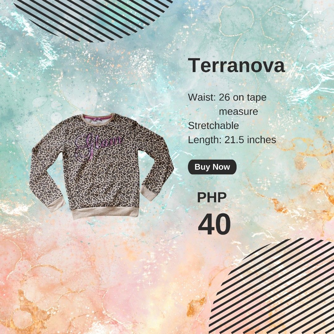 Terranova Leopard Sweatshirt (Category: Coats, Jackets and Outerwear) located in Caloocan City. Submitted by declutterpreneur (Listing ID 1345854097, Image 1). Description: .