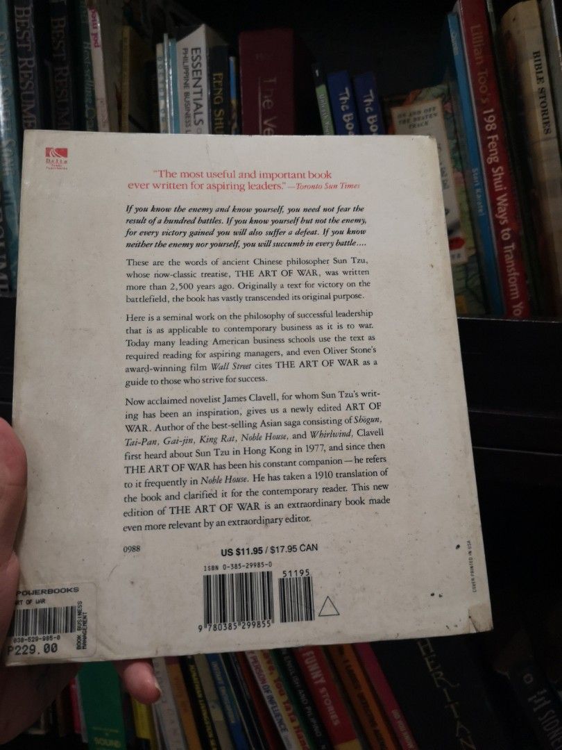 The Art of War (Category: Storybooks) located in Manila. Submitted by everythingmustgo09 (Listing ID 1345803936, Image 2). Description: by Sun Tzu.