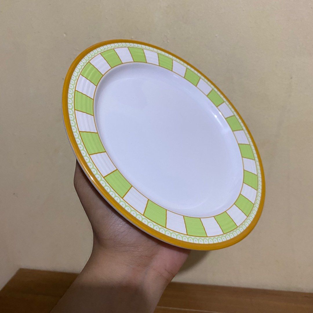 TUPPERWARE DESSERT PLATE (Category: Dinnerware & Cutlery) located in Quezon City. Submitted by xtian.store (Listing ID 1345881675, Image 3). Description: TUPPERWARE DESSERT PLATE !! SUPER SALE !! BRAND NEW & AUTHENTIC • Price: PHP250 EACH (Available quantity: 4 pcs) • Dimensions: 18.7 cm D x 2 cm H each • Elegant dessert plate • Shock-proof, thus, it does not easily crack. • Scratch-resistant • Actual photos are posted • Feel free to message us �