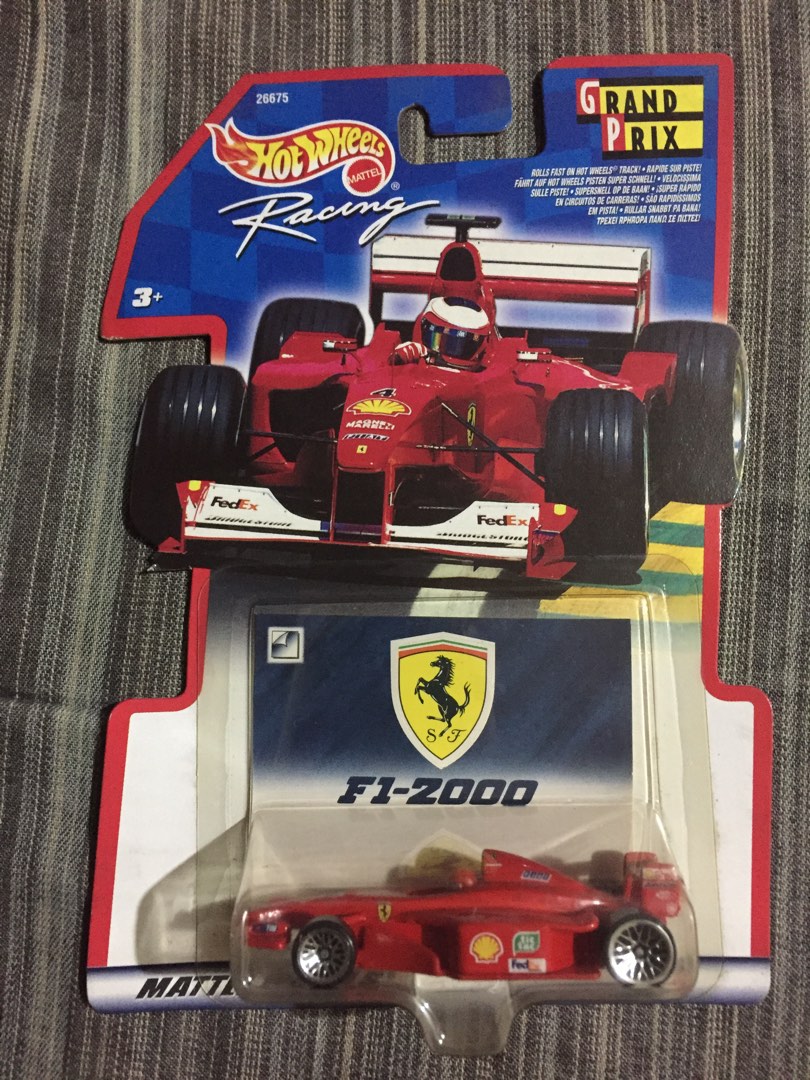 Vintage Hot Wheels GP Racing Ferrari F1-2000 *WC Michael Schumacher ...