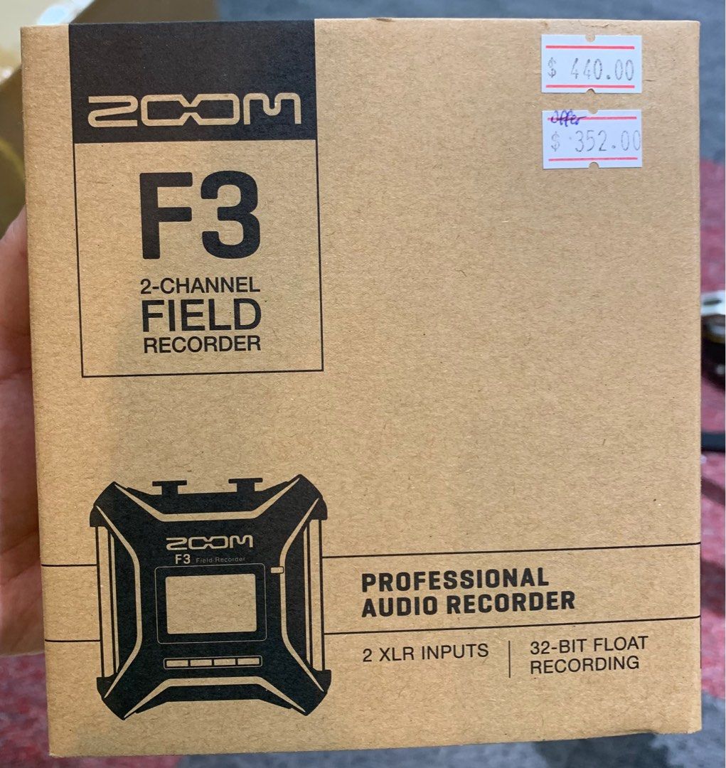 ZOOM F3 2-CHANNEL FIELD RECORDER632350587530251126