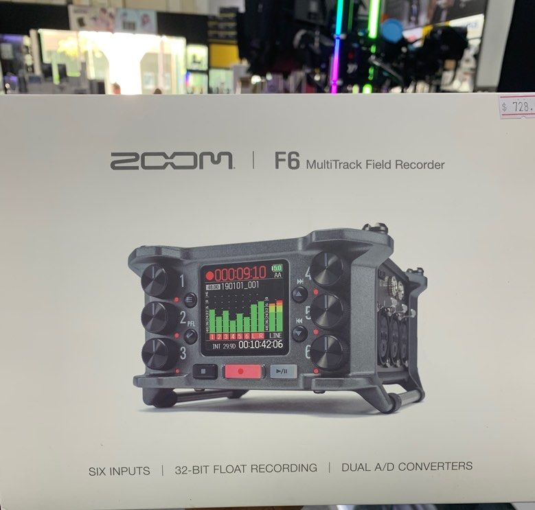 ZOOM F6 MULTITRACK FIELD RECORDER632350588200991123