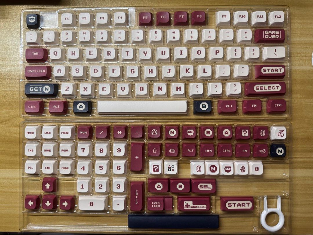 133-Keys XDA Retro Style PBT Keycaps (RED) (Category: Computer Keyboard) located in Manila. Submitted by banbanji (Listing ID 1346042693, Image 2). Description: Comes with the box Payment: GCASH/BPI Delivery: Same day deliveries only (lalamove/grab) to avoid damages to the product.