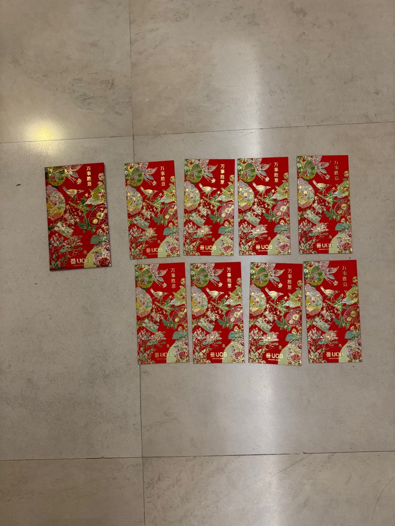 (8pcs) 2025 UOB Private Bank Ang Pao CNY, Hobbies & Toys, Toys & Games
