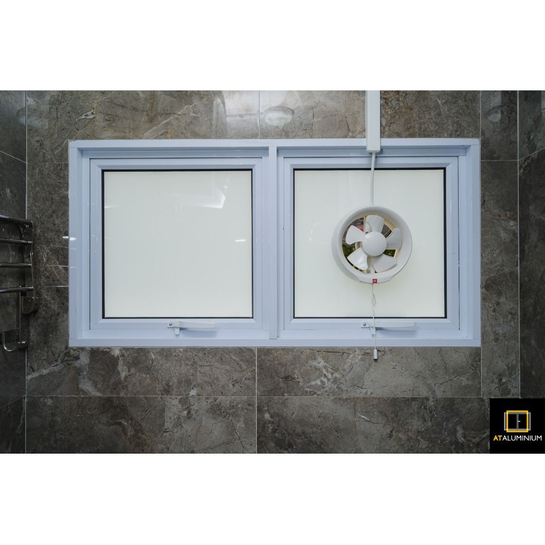 Aluminium Toilet Window | Top Hung Window | Adjustable Louvre Window ...