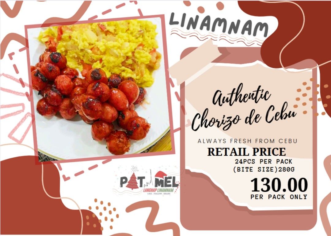 AUTHENTIC CHORIZO DE CEBU AND PORK BBQ (Category: Chilled & Frozen Food) located in Mandaluyong City. Submitted by imimimi (Listing ID 1346095407, Image 1). Description: Looking for extra income? Dito ka na mag invest, fast moving ang mga product na toh! Legit na masarap, repeat orders ang mga buyer dito! Sulit ang perang ilalabas mo, may pang ulam ka na may pang negosyo ka pa! PM NA LANG SA INTERESADO!.