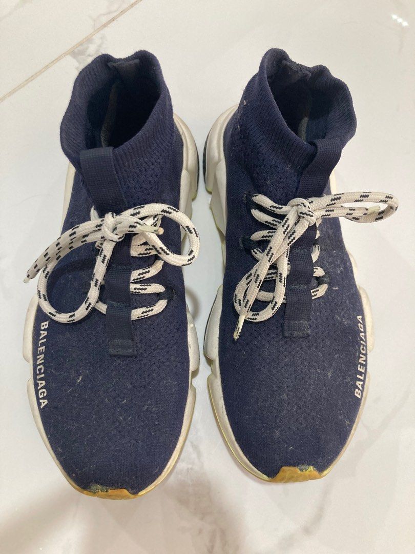 Balenciaga Sock Sneaker Rarely Used (Category: Sneakers) located in Malabon City. Submitted by chieo77 (Listing ID 1345938844, Image 2). Description: Balenciaga Dark Blue Sock Sneaker Rarely Used, No Box Size 37 Php 10k Ladies & Gents, this is original and owned personally so it’s well taken care :).