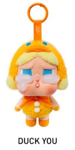 キーホルダー・アクリルキーホルダー Popmart Crybaby Crying again DUCK YOU POPMART Vinyl Plush - CRYBABY Crying Again Series – MikuMiku
