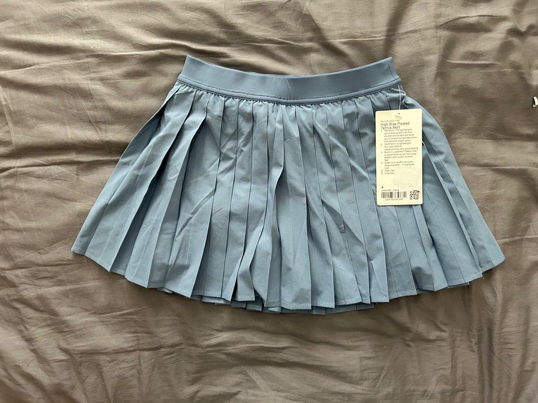 BNWT: Lululemon High-Rise Pleated Tennis Skirt Size Oasis Blue