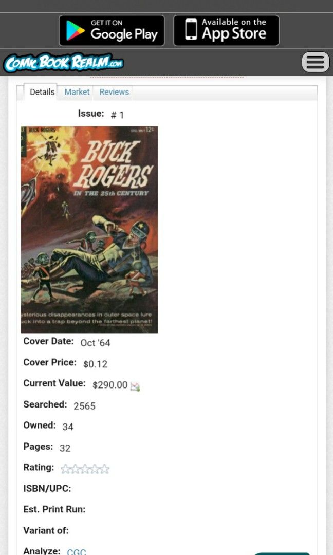 BUCK ROGERS issue#1 (Category: Comics & Manga) located in Makati City. Submitted by flash2000 (Listing ID 1345991341, Image 3). Description: 1st appearance silver age Buck Roger low grade but pages are good and fresh very rare copy pick up thru lalamove/grab cop gcash.