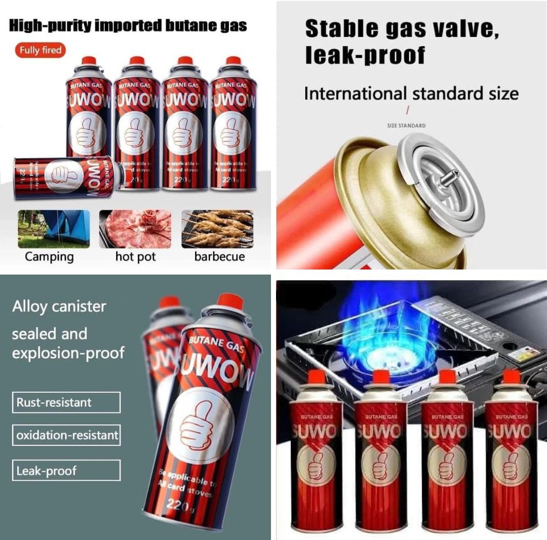 Butane gas 4 pcs (Category: Cookware & Accessories) located in Manila. Submitted by asstditems (Listing ID 1345927639, Image 1). Description: Same day delivery via Lalamove Location: Manila Mop: Cod/Gcash payment.