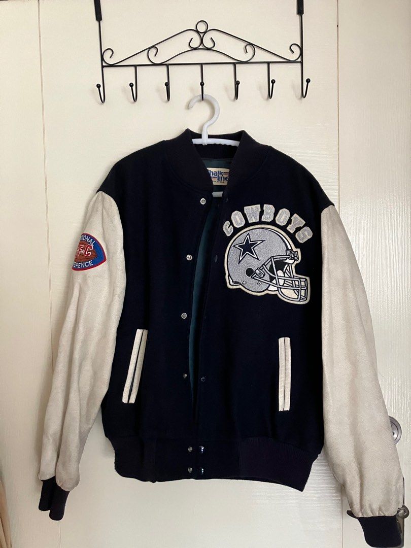 Chalk line Dallas Cowboys Varsity Jacket (Category: Coats, Jackets and Outerwear) located in Paranaque City. Submitted by flipflop.fones (Listing ID 1345954908, Image 1). Description: Negotiable.