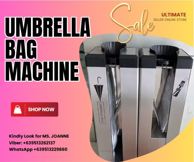 for sale umbrella bag machine pre order (Category: Umbrellas) located in Caloocan City. Submitted by jayvanntag48794 (Listing ID 1345927744, Image 1). Description: 💰Terms Of Payment: 💰50% Security Deposit for processing of unit✔️ 💰50% Cash Upon Delivery or pick up Along PasigArea✔️ Shipping fee shoulder to the client ... ▶️ NOTE: Pre-order basis . PRE ORDER PLEASE EXPECT 30 TO 45 DAYS DELAY BEFORE THE RESERVATION DATE .