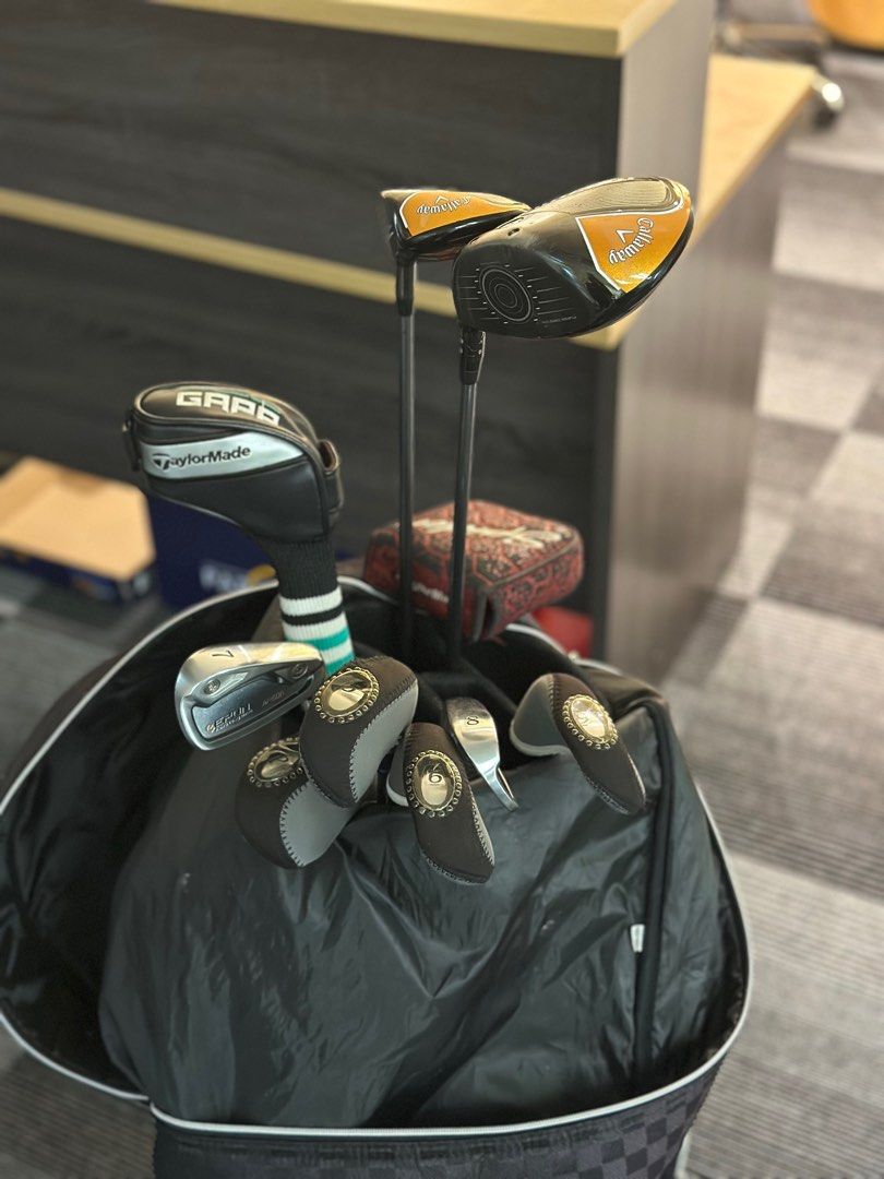 Golf Set (Category: Golf) located in Gombak. Submitted by rajaizzzack (Listing ID 1345983039, Image 3). Description: Hai boss , set golf to letgo , reason got another new set , here's the list below : 1.Taylormade Ghost Spider S Putter 2.Taylormade GAPR MID Driving Iron 18 degree 3.Calloway Mavrik Driver 9.0 degree 4.Calloway Mavrik Fairway Wood 3 5.Epon AF506 Golf Iron Set ( Size 5,6,7,8,9,P) Interest just dm or wasap me (0.1.8.4.6.9.9.9.2.4).