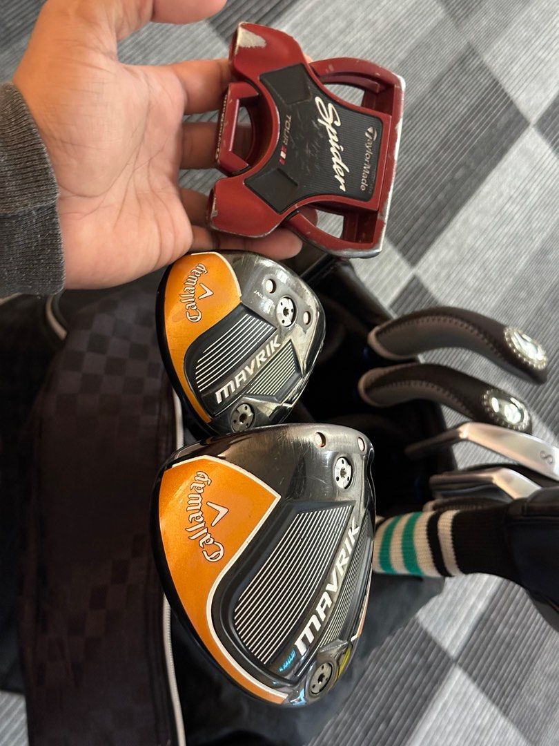 Golf Set (Category: Golf) located in Gombak. Submitted by rajaizzzack (Listing ID 1345983039, Image 2). Description: Hai boss , set golf to letgo , reason got another new set , here's the list below : 1.Taylormade Ghost Spider S Putter 2.Taylormade GAPR MID Driving Iron 18 degree 3.Calloway Mavrik Driver 9.0 degree 4.Calloway Mavrik Fairway Wood 3 5.Epon AF506 Golf Iron Set ( Size 5,6,7,8,9,P) Interest just dm or wasap me (0.1.8.4.6.9.9.9.2.4).