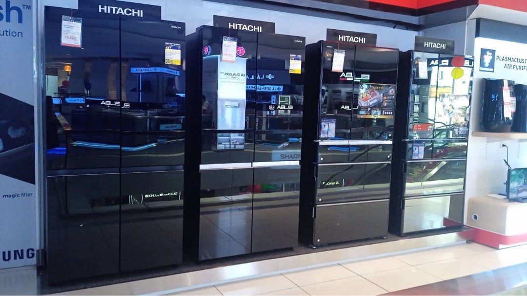 HITACHI INVERTER REFRIGERATOR (Category: Refrigerators and Freezers) located in Manila. Submitted by may572156 (Listing ID 1346092808, Image 2). Description: HITACHI INVERTER REFRIGERATOR R-V540PG7-1BBK SRP 55,990 CASH 43,800 R-VG540PG7-1GBK SRP 58,990 CASH 46,400 R-S700PG0-1GBK CASH 68,000 R-S700PG0-1GS CASH 68,000 R-WX740KSE-XK SRP 249,990 CASH 194,900 R-ZX740KSE-X SRP 254,990 CASH 198,900 R-W660PG7-1GGR SRP 82,990 Cash 58,500 R-W660PG7-1GBK SR