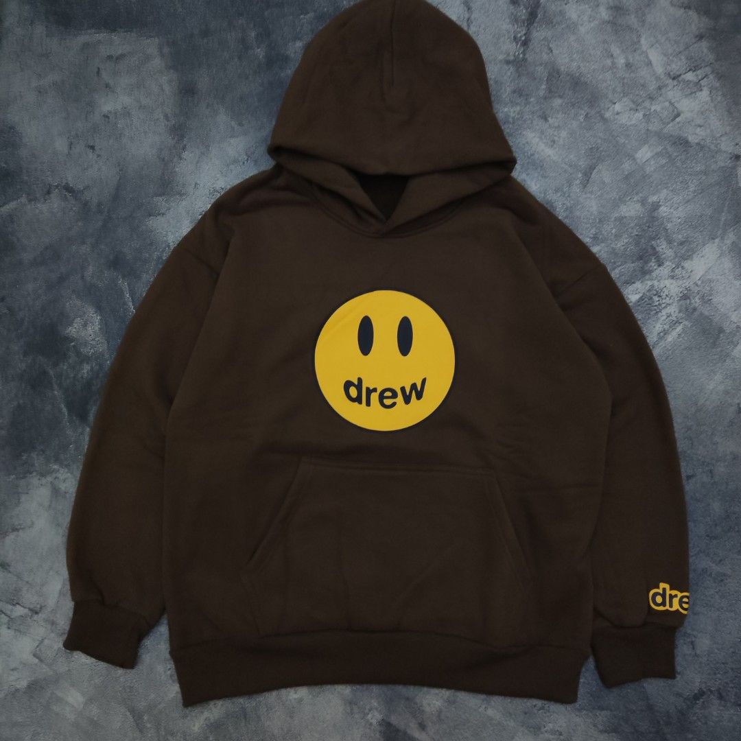 Hoodie Drew House Brown Travis Scott second bekas