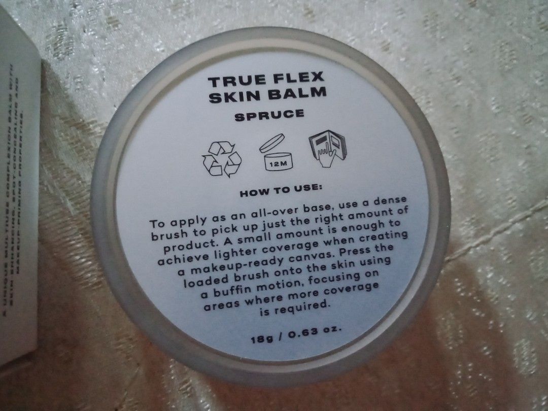 Issy true flex skin balm (Category: Makeup) located in Quezon City. Submitted by purple_haven (Listing ID 1345924513, Image 2). Description: issy true flex skin balm shade:spruce (light medium) used a few times only still with box and spatula.