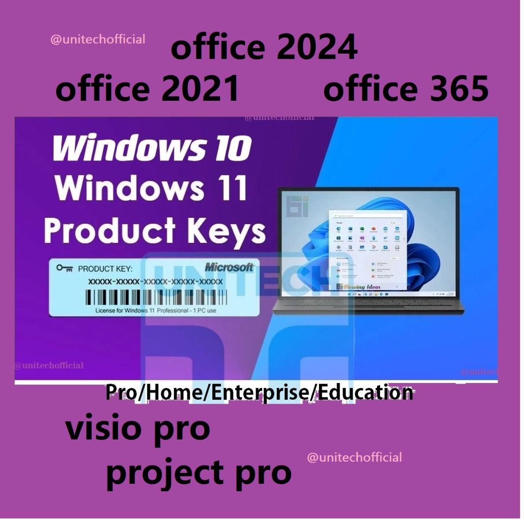 microsoft windows 10 activation windows 11 license key pro home office 2024 latest office 2021 office 365 mac business student table phone authentic lifetime (Category: Software) located in Singapore. Submitted by unitechofficial (Listing ID 1346020866, Image 1). Description: Windows7 ultimate - $3.88 Windows 10 pro- $8 Windows 11 pro - $11 Microsoft project pro 2021 - $17 Microsoft visio 2021 - $17 👍Instant Delivery 👍Global Activation 👍Lifeti