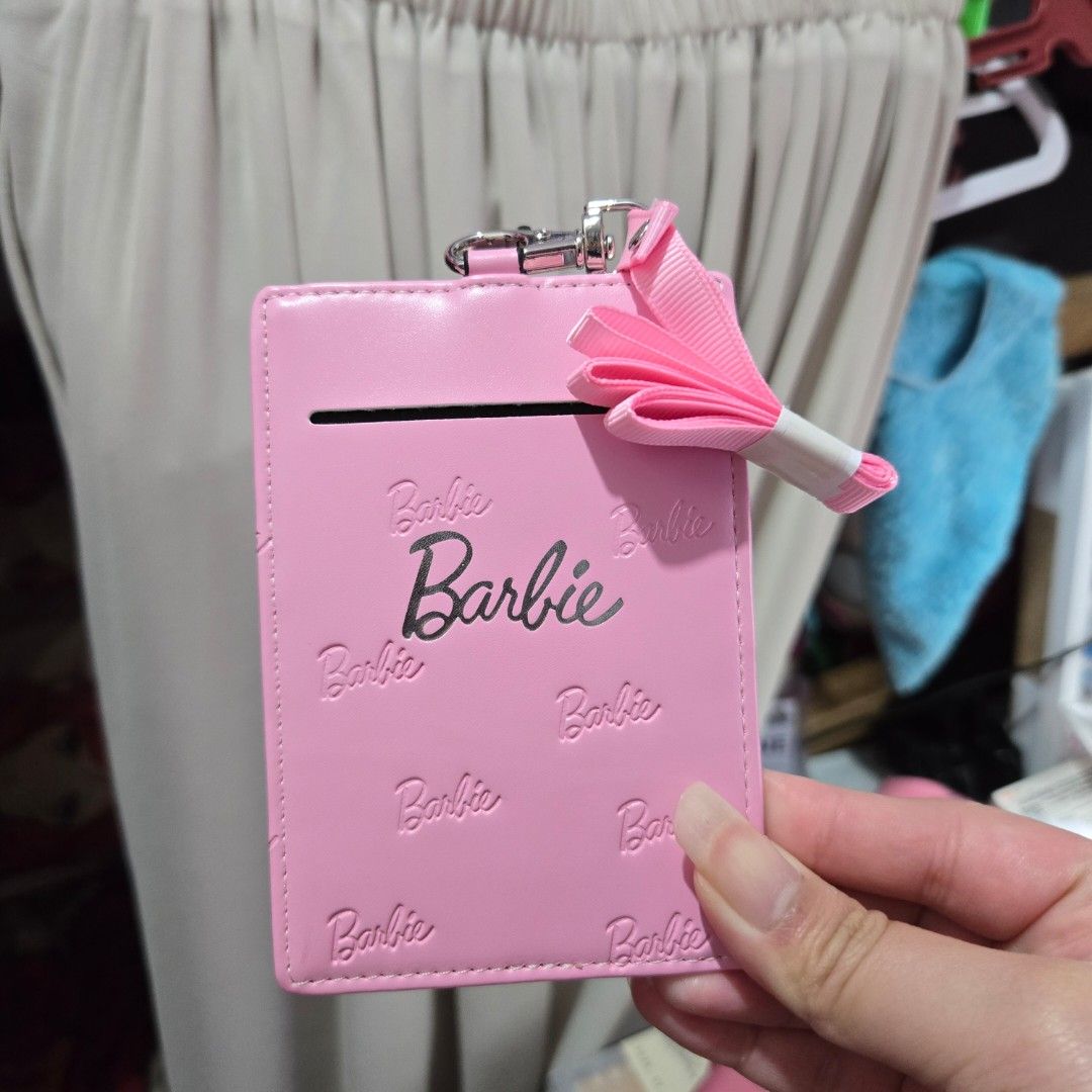 Miniso Barbie pink ID holder (Category: Wallets & Card Holders) located in Makati City. Submitted by shayed1496 (Listing ID 1346077393, Image 1). Description: wts lfb lp na po bought from miniso mop: gcash mod: sdd, jnt, ggx loc: taguig.