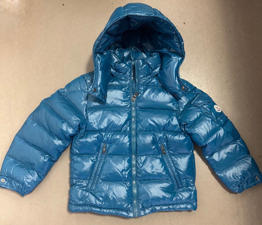 Moncler kids 5Y blue down jacket SF locker Carousell