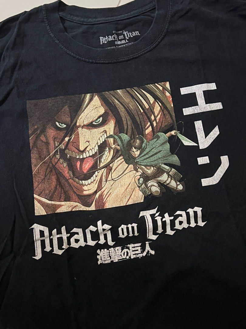 Official Attack On Titan Tee Shirt (Category: Tshirts & Polo Shirts ) located in San Fernando. Submitted by penbonifacio (Listing ID 1346057537, Image 2). Description: Attack On titan Tee Shirt Excellent Color and Print 10/10 Color rate Large on tag.
