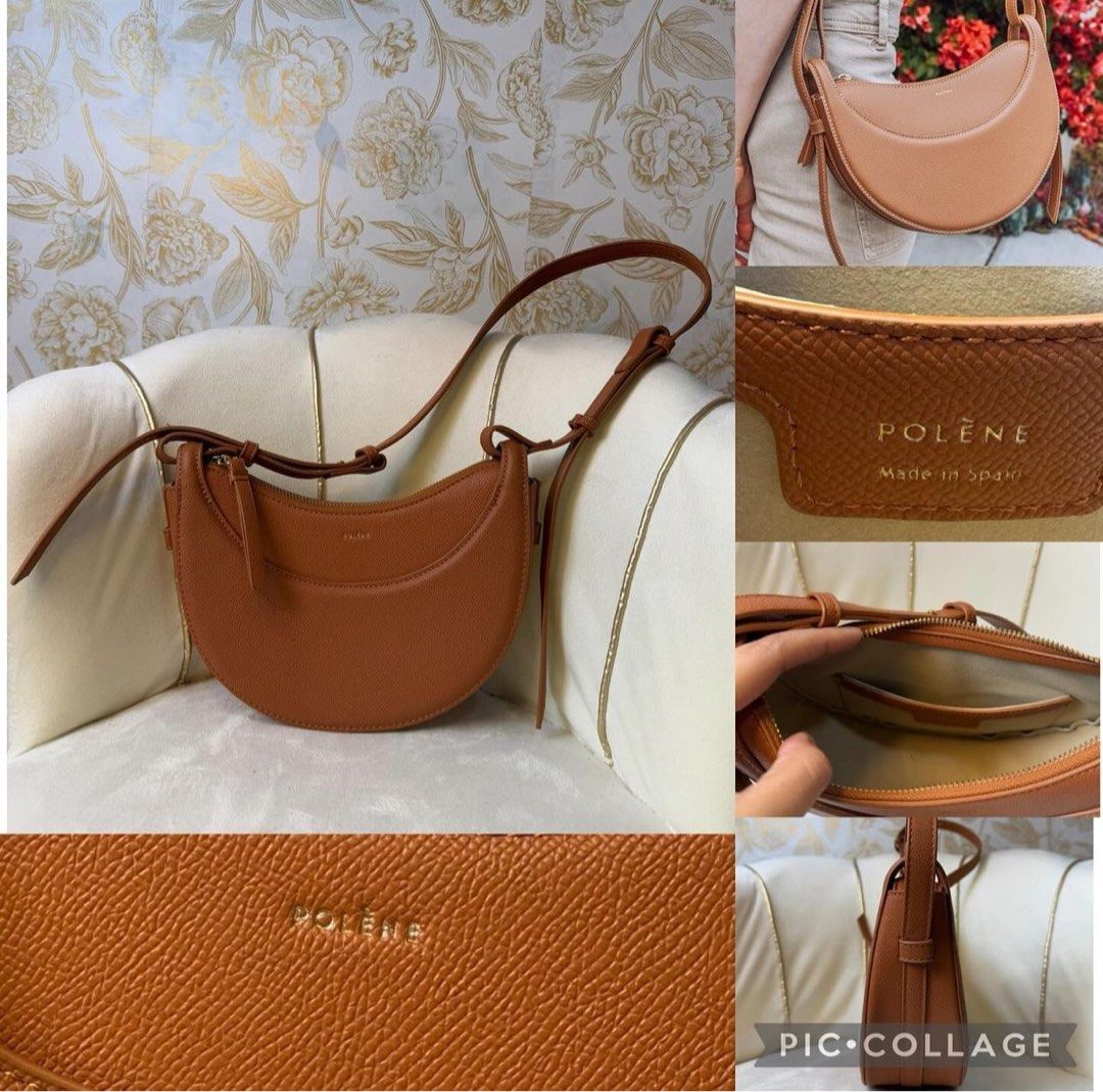 Polene bag (Category: Luxury Bags & Wallets) located in Binan City. Submitted by prebylouise (Listing ID 1346009472, Image 1). Description: Polene bag. HK sourced. Please self authenticate. Bought it online, no inclusion. Very clean and no flaws. Size: 24.5 * 7.5 * 50.5 cm Lining Texture: Polyester Applicable Scene: Daily Collocation Bag Shape: Round Cresent Material: Genuine Leather Opening Method: Zipper The Internal Structure Of The Bag: Zippe