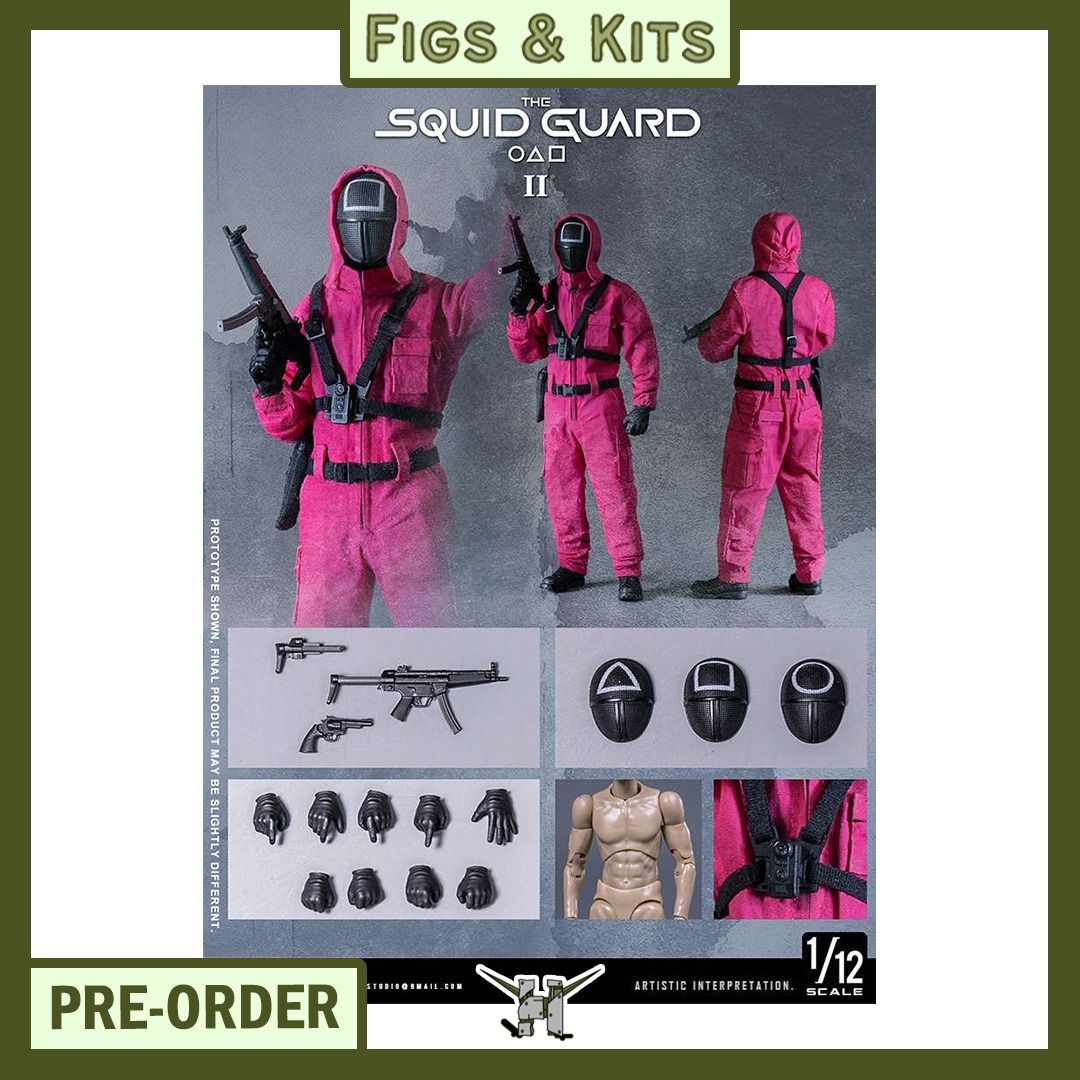 PRE-ORDER!! 1/12 SQUID GAME 2 GUARD II EKS08 (Category: Figurines & Statues) located in Quezon City. Submitted by figsnkits (Listing ID 1346040147, Image 1). Description: PRE-ORDER!! EKUAZ STUDIO: 1/12 SQUID GAME 2 GUARD II EKS08 Pre-order price: Php 2,930 Min. DP: Php 700 (new) Php 400 (return customers) SRP: Php 3,250 Deadline: Jan 13, 2025 or until PO slots are full Estimated Time of Arrival: Q4 2025 (can be early/late) LOC: Quezon City | Shop