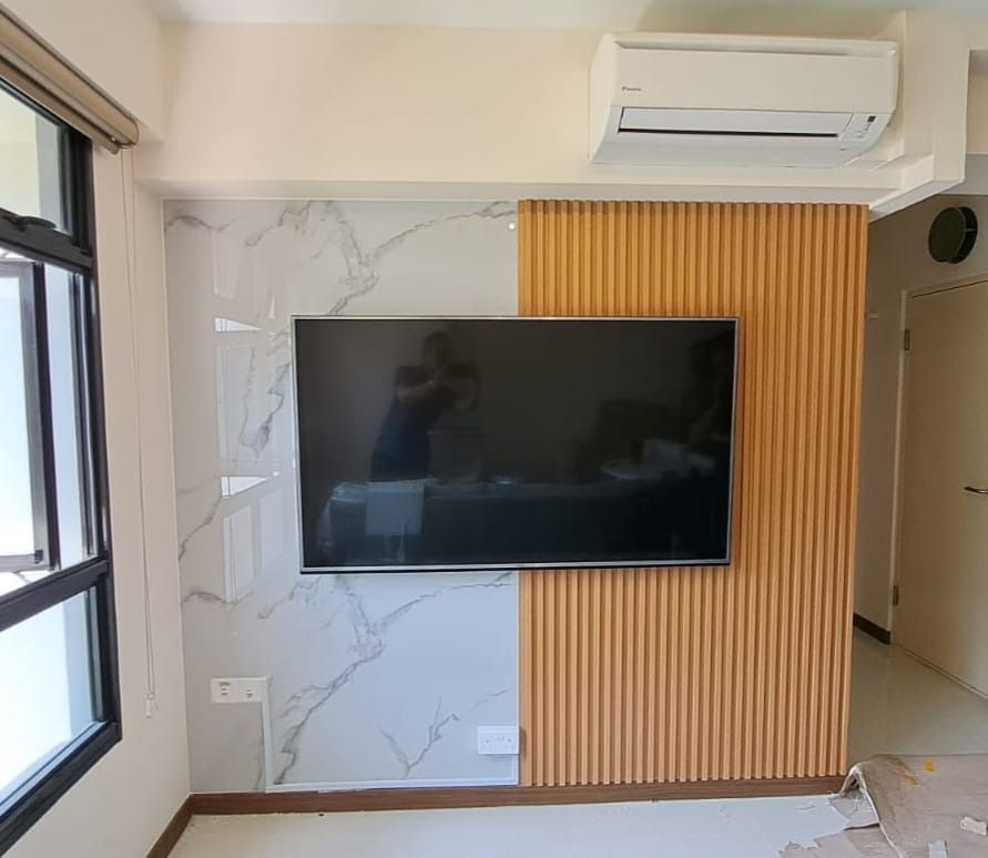 PVC fluted panels for feature wall [Bedroom / Living room / Office ...