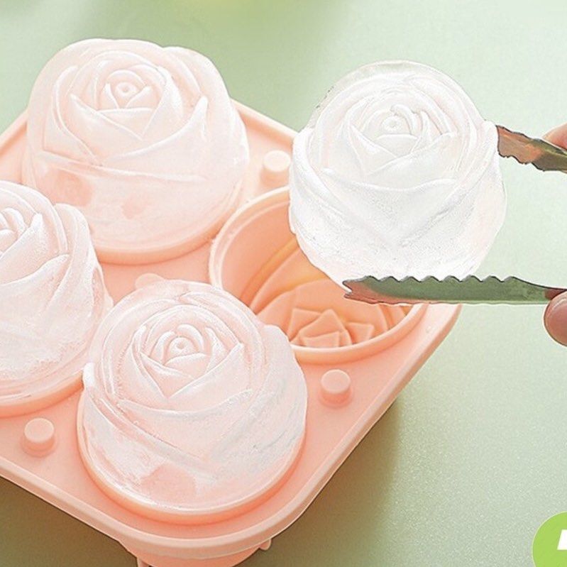 Rose shaped silicon ice tray mold pink (Category: Other Kitchenware & Tableware) located in Quezon City. Submitted by clmrn5 (Listing ID 1346053051, Image 2). Description: .