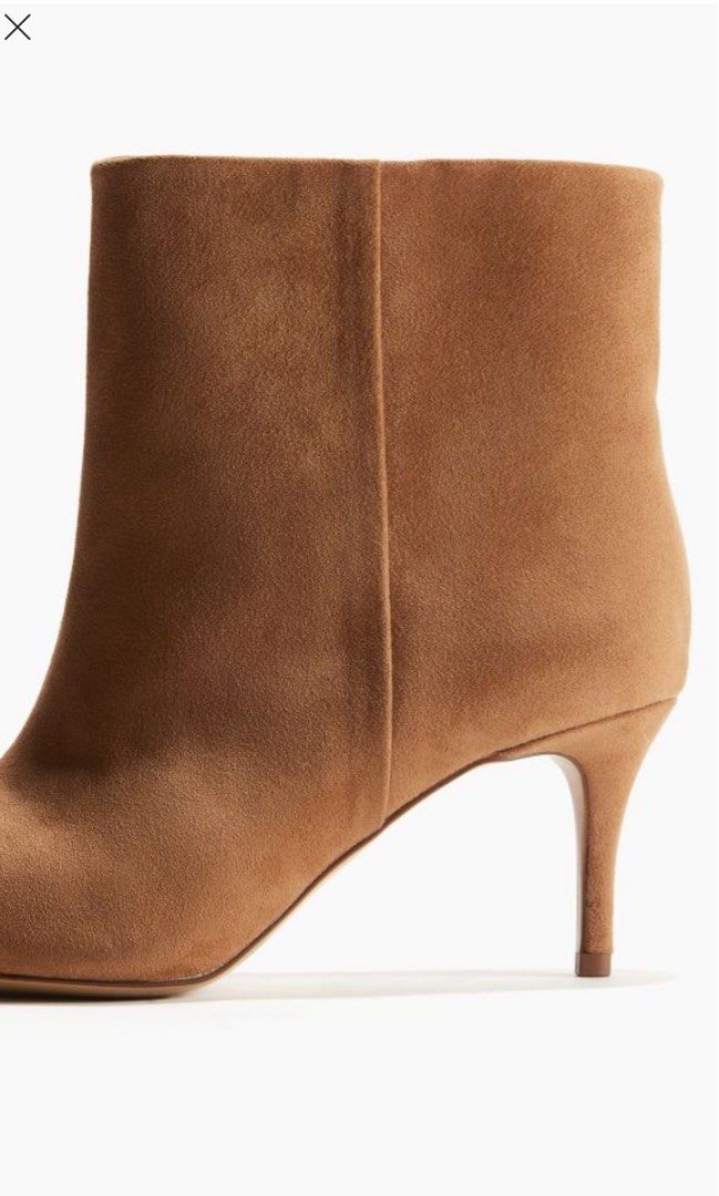Super Sale!! Brandnew H&M Brown Suede Heeled Boots (Category: Boots) located in Angeles City. Submitted by fabgrabs831 (Listing ID 1345990232, Image 3). Description: Super Sale!! H&M Suede Heeled Boots From Japan Super nice and classy when worn! Color: Camel Sizes: 40 .