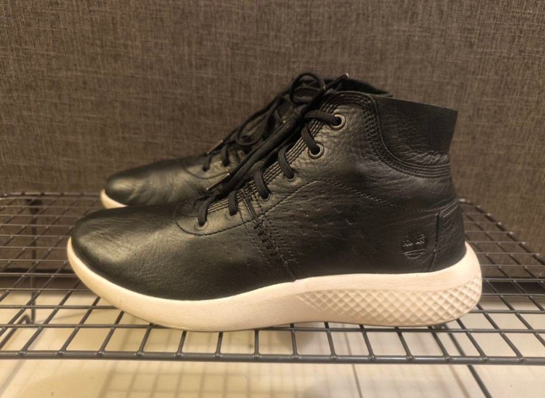Timberland Men Flyroam Chill Chukka Boots with Aerocore Defender Repellant Systems in Black Leather UK9.5 US10W EU44 28cm Welcome to Try COD Luxury Sneakers Footwear on Carousell
