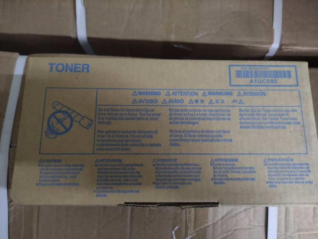 TN116 Toner A1UC080 (Category: Printers, Scanners & Copiers) located in Paranaque City. Submitted by cartbyclark (Listing ID 1346028322, Image 1). Description: TN116 for Konica Minolta Bizhub and Develop Ineo 164 , 165en, 185, 205i, and 225i Sealed 2 toner/1box 12,000 - 15,000 estimated page yield PM lang. Negotiable..