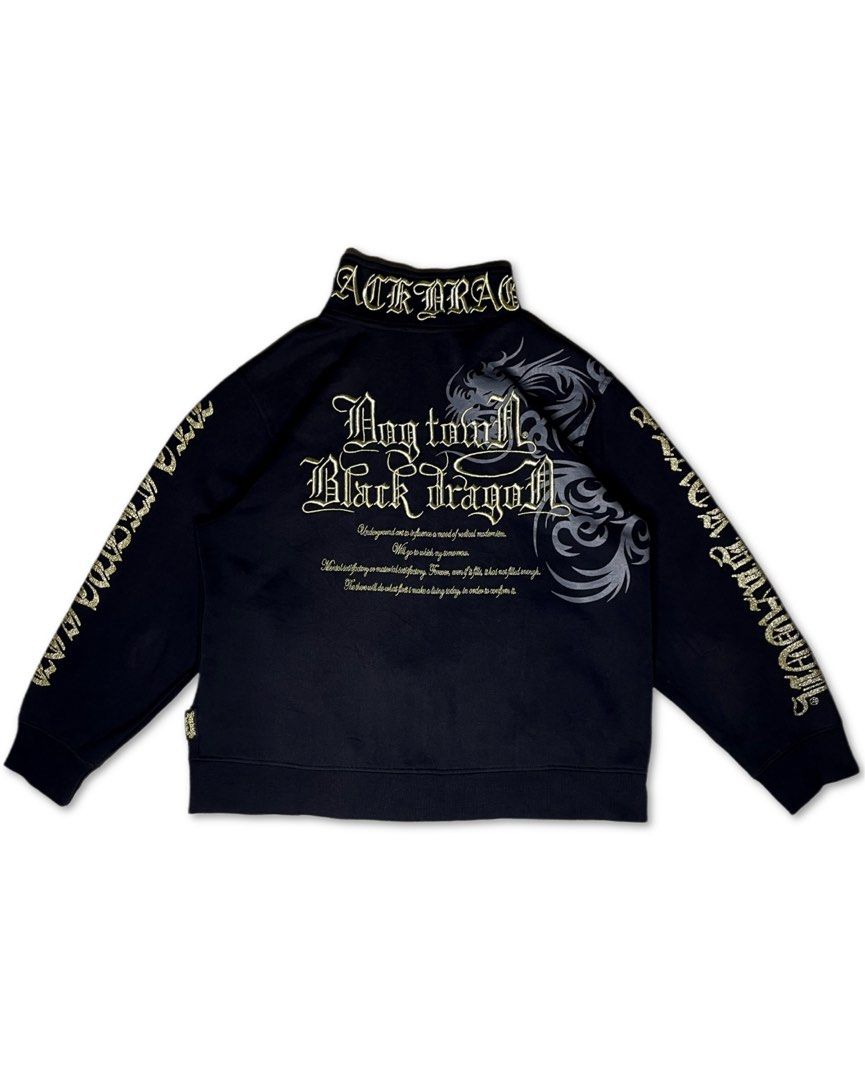 TRACK TOP DOG TOWN BLACK DRAGON RARE FIND - JAKET DOGTOWN - SOHK