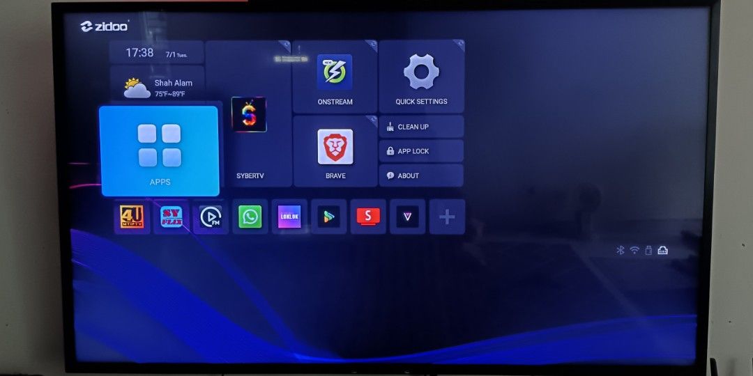 Tv android tweak performance (Category: TV) located in Kuala Lumpur. Submitted by coolfmx (Listing ID 1346014071, Image 2). Description: Kalau nak tweak android TV korang : Install premium apps (mcm youtube). Remove internal apps yg tak berkaitan untuk performance. Tweak luncher bagi nampak tak bosan. Android Tv ni kalau pandai adjust system dia, boleh smooth and mcm2 apps boleh install. (Kalau live tv ada yg kena subscribe / free)..