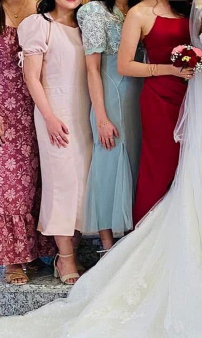 ZYHT Medium Midi Dress Light blue/green (Category: Evening dresses & gowns) located in Cavite. Submitted by rammjoy (Listing ID 1345939778, Image 3). Description: used once to attend a wedding. Bought at laz for 2600. size: Medium (please browse pics for size chart) it fits well to the body as fabric is slightly stretchable. color: can pass as slightly sage green but it registers as light blue as well length: Midi, can be used for Formal long gow