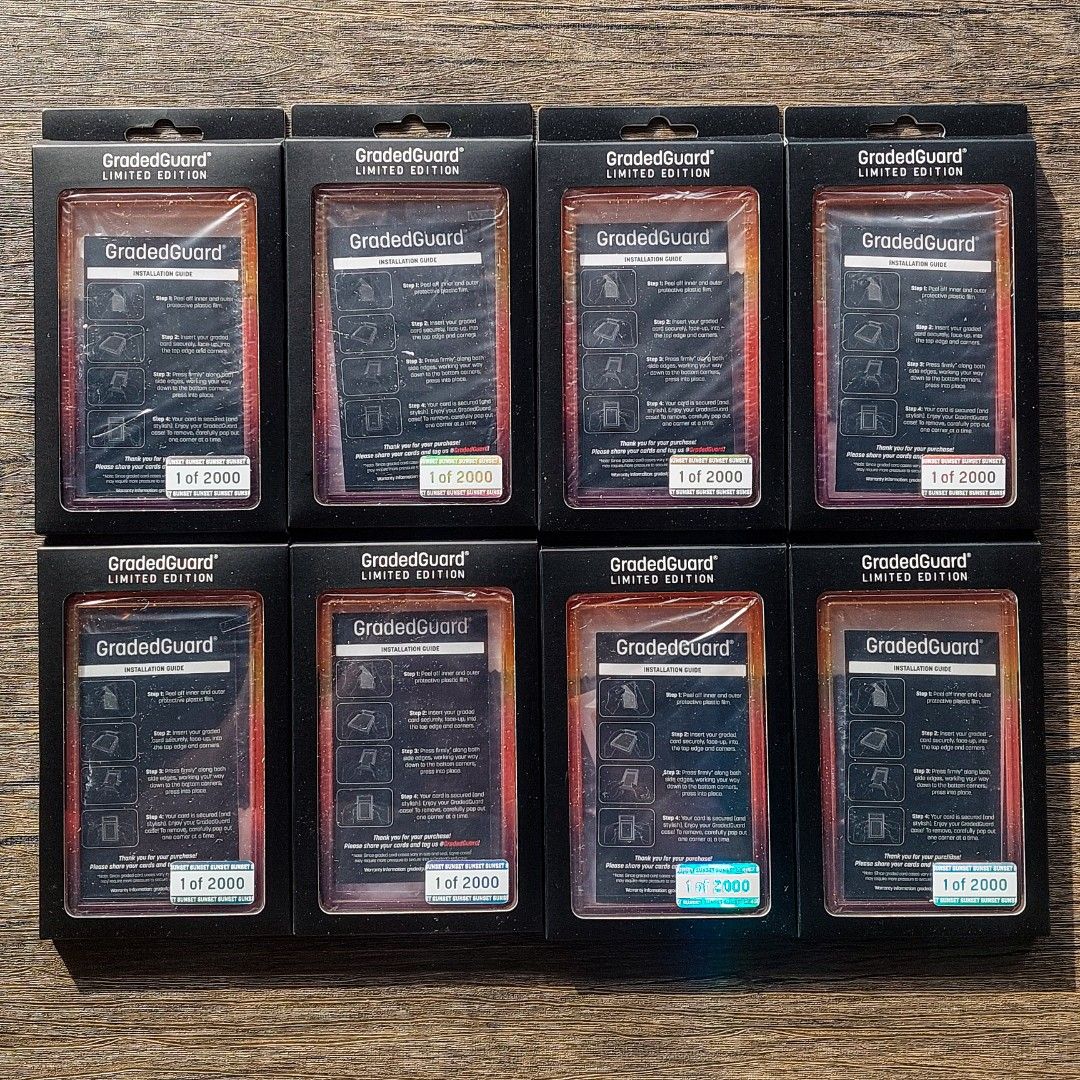 2000 pcs Limited Edition) Graded Guard for PSA slabs - sunset