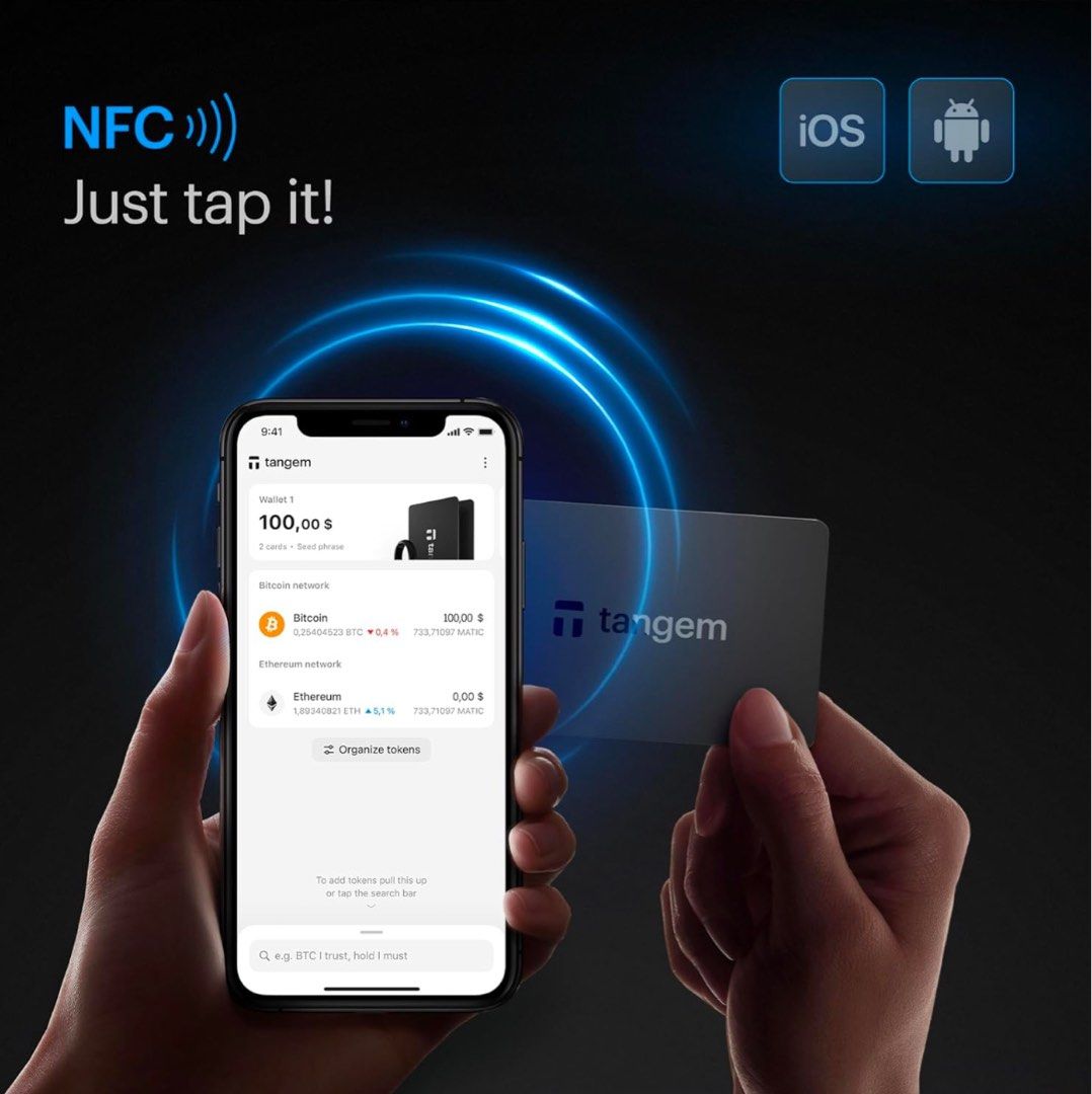 清貨價～ (全新2咭) Tangem Wallet (2 Cards) 冷錢包～加密貨幣～虛擬貨幣～適用於Bitcoin 比特幣、以太坊、NFT  等硬幣, 電腦＆科技, 商務用科技產品- Carousell