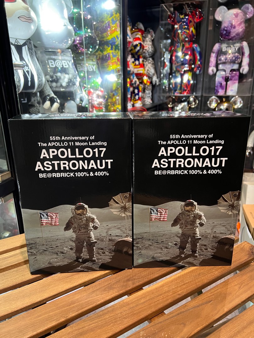 Last 1 全新 bearbrick 400% 100% NASA Apollo 17