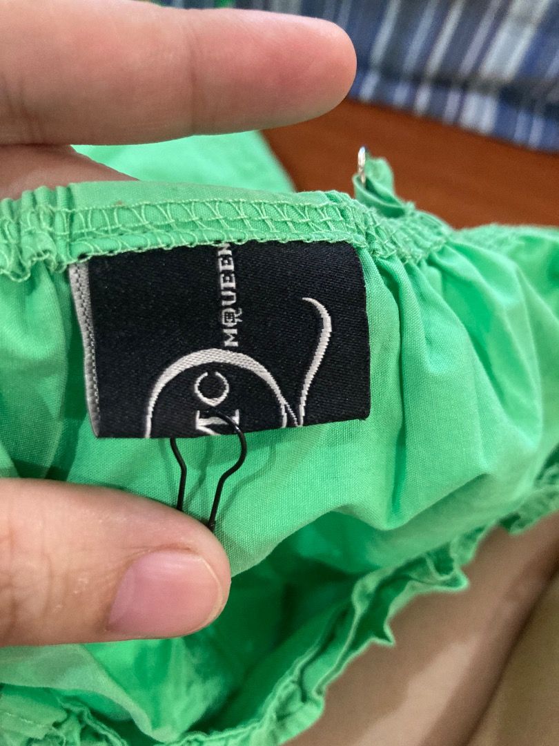 Alexander McQueen Green Dress (Category: Luxury Apparel) located in Bansalan. Submitted by nicethriftedthings (Listing ID 1346195503, Image 2). Description: In very good condition Color: Mint Green Fits S-M .