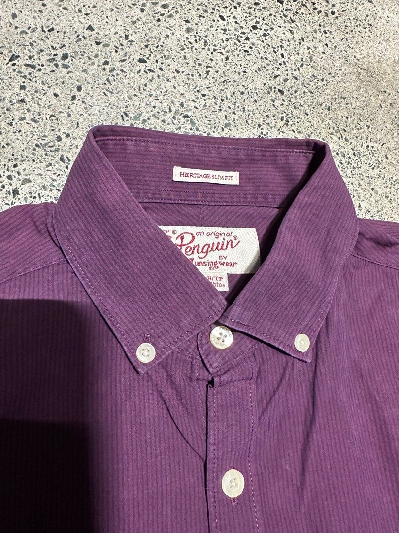 Authentic Penguin Long Sleeves XS (Category: Formal Shirts) located in Pasig City. Submitted by mrdecluttering_ph (Listing ID 1346222166, Image 2). Description: Authentic Penguin Long Sleeves Issue: fadings Shipping fee c/o buyer Slightly negotiable Rfs decluttering .