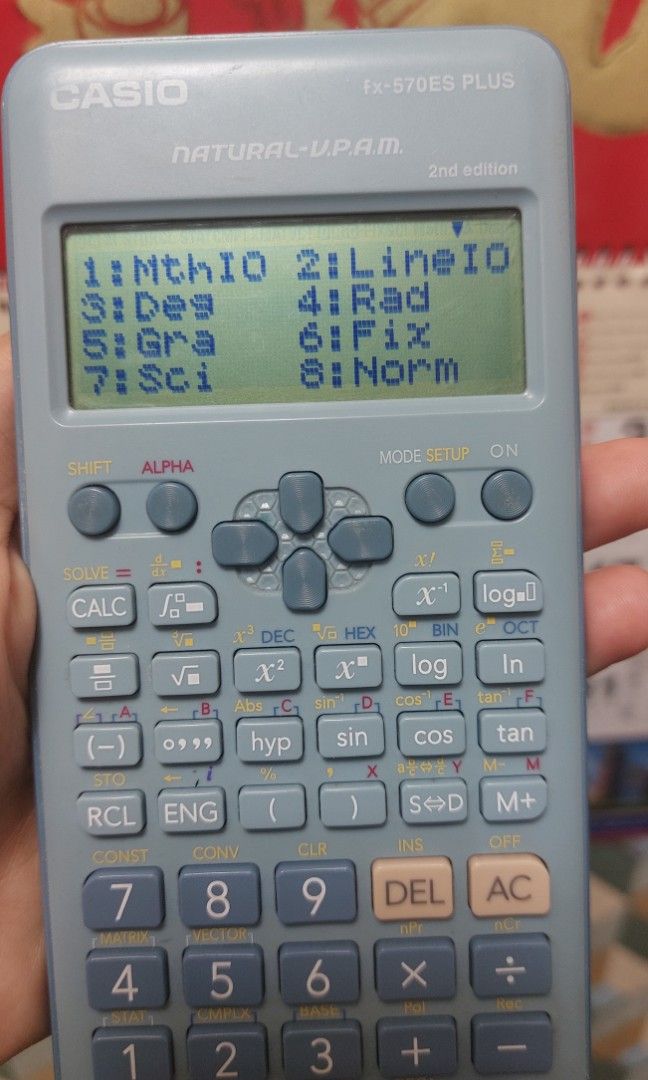 Blue Calculator Casio FX 570ES Plus (Category: Office & Business Technology) located in Caloocan City. Submitted by patwisha_ (Listing ID 1346276347, Image 3). Description: original fx 570es plus.